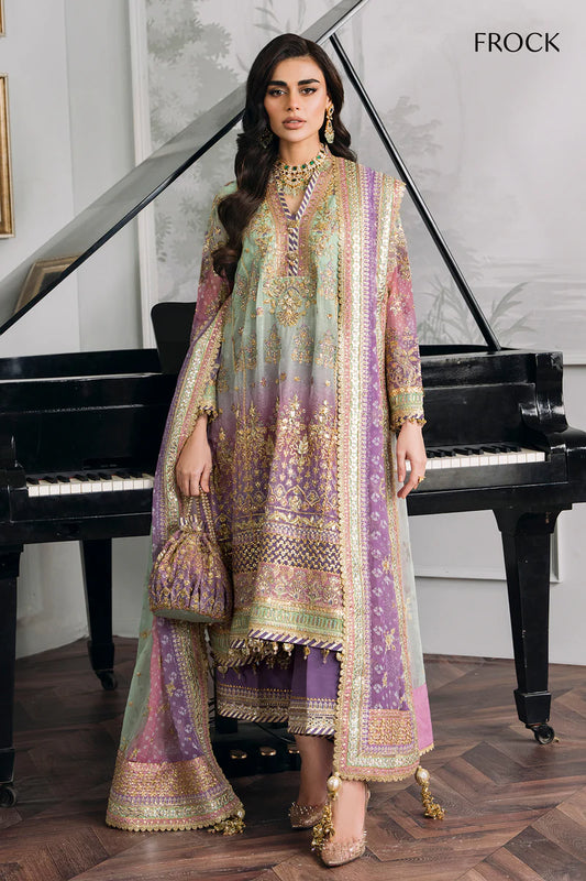 3 Piece Chiffon Heavy Embroidered Suit - Unstitched