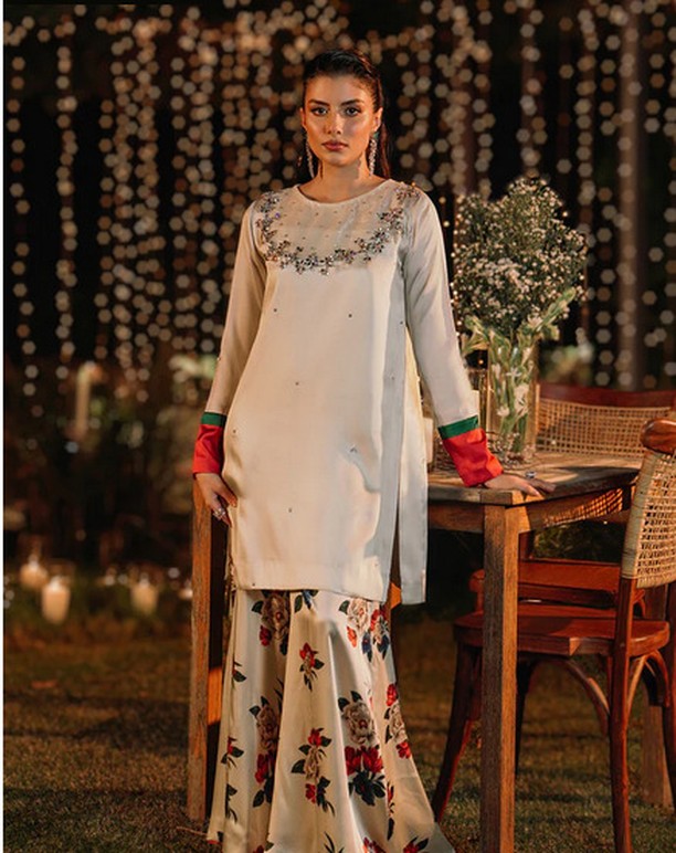 3 Piece Shamoz Silk Digital Printed Suit - Unstitched