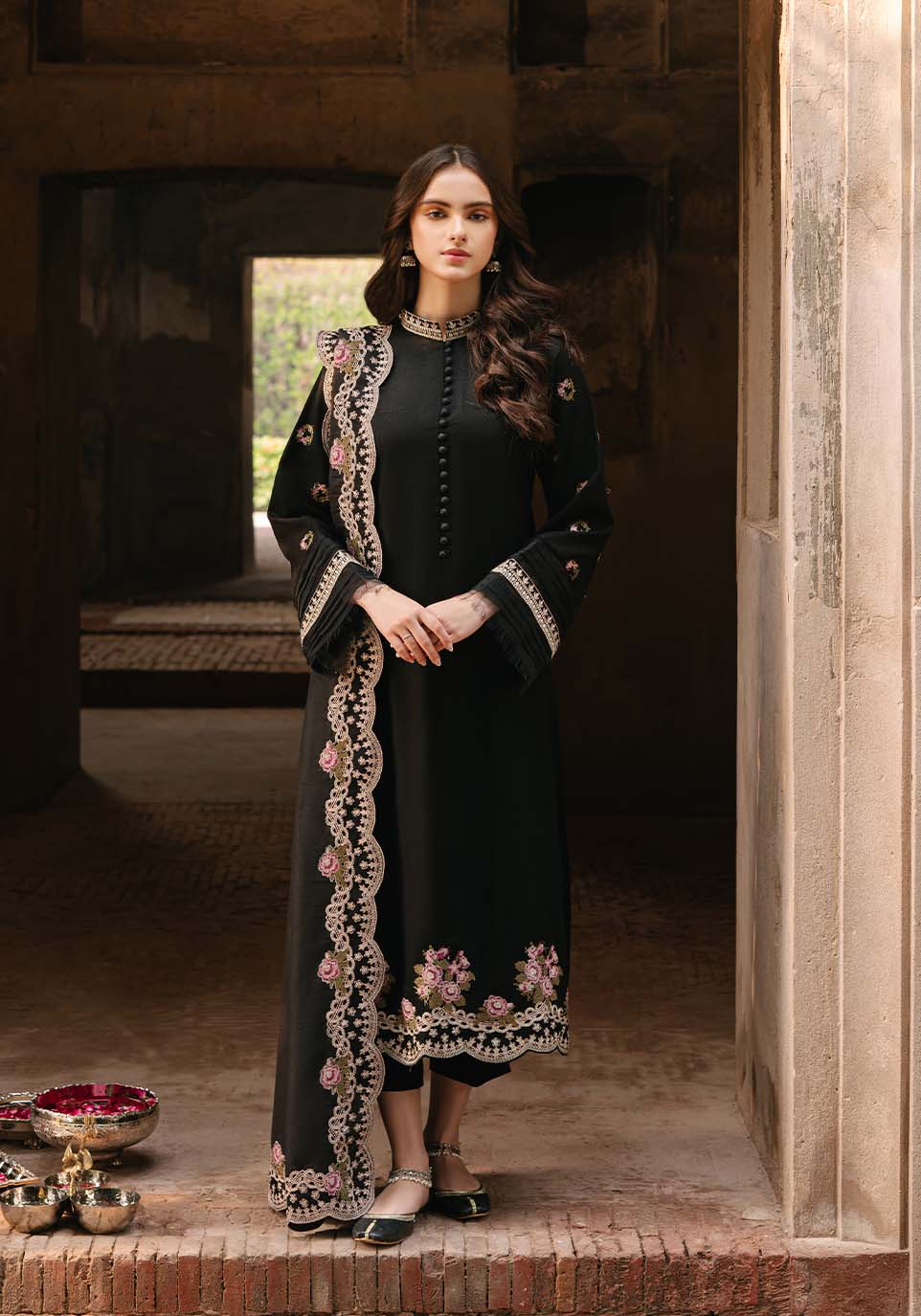 3 Piece Embroidery Lawn Suit - Unstitched