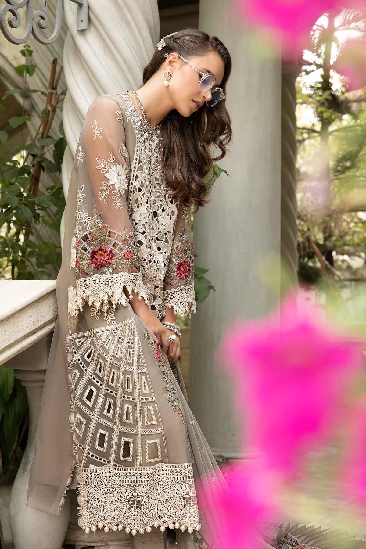 3 Pc Heavy Embroidered Lawn Suit with Spengle Work - Unstitched