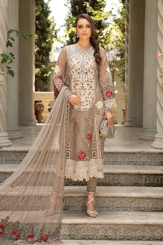 3 Pc Heavy Embroidered Lawn Suit with Spengle Work - Unstitched