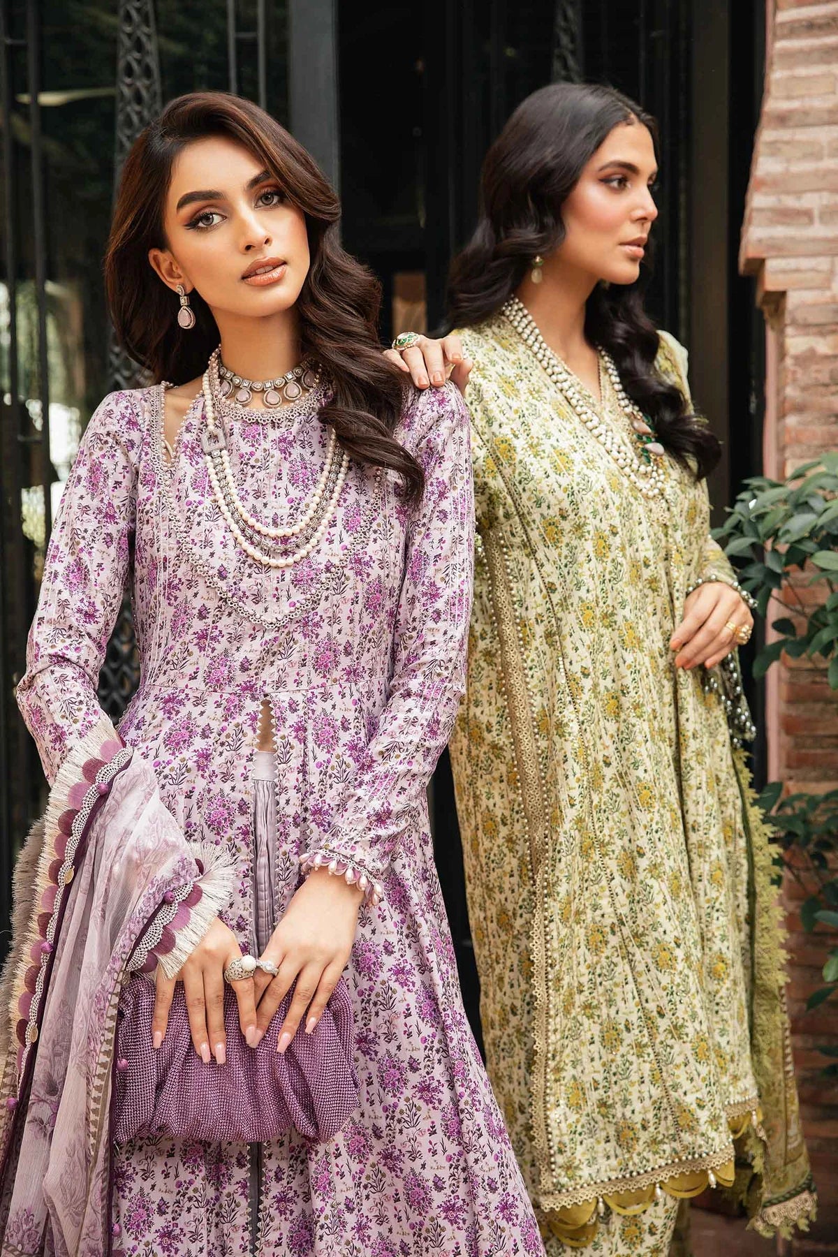 3 Piece Embroidered Lawn Suit with Chiffon Dupatta - Unstitched