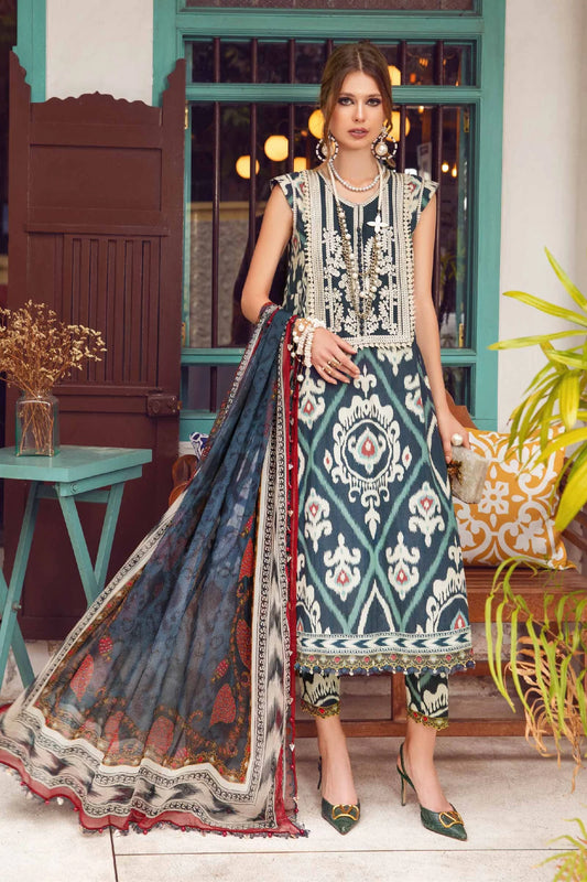 Floral Digital printed 3Pcs swiss lawn suit