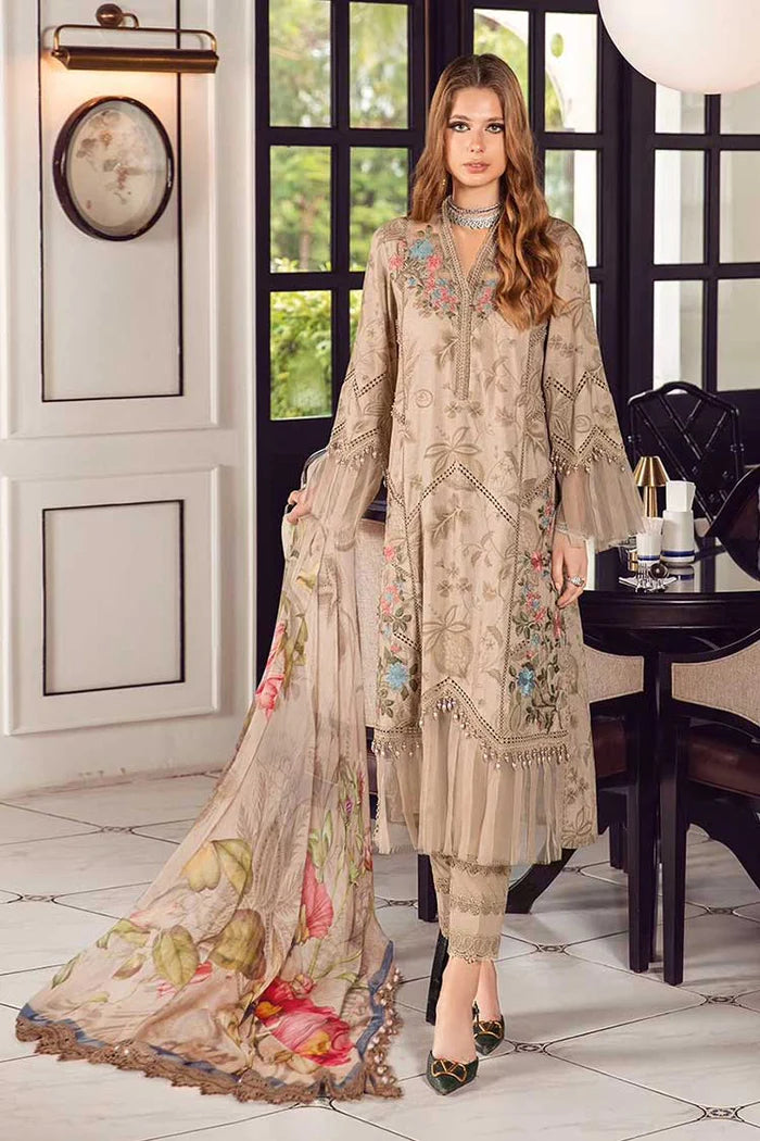 Floral Digital printed 3Pcs swiss lawn suit