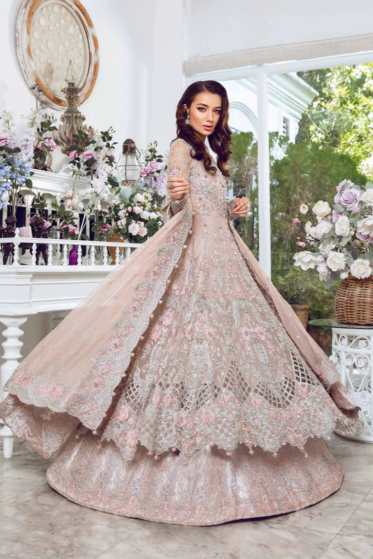 Queen Pink Lehnga heavy Embroidered body  with Adda work