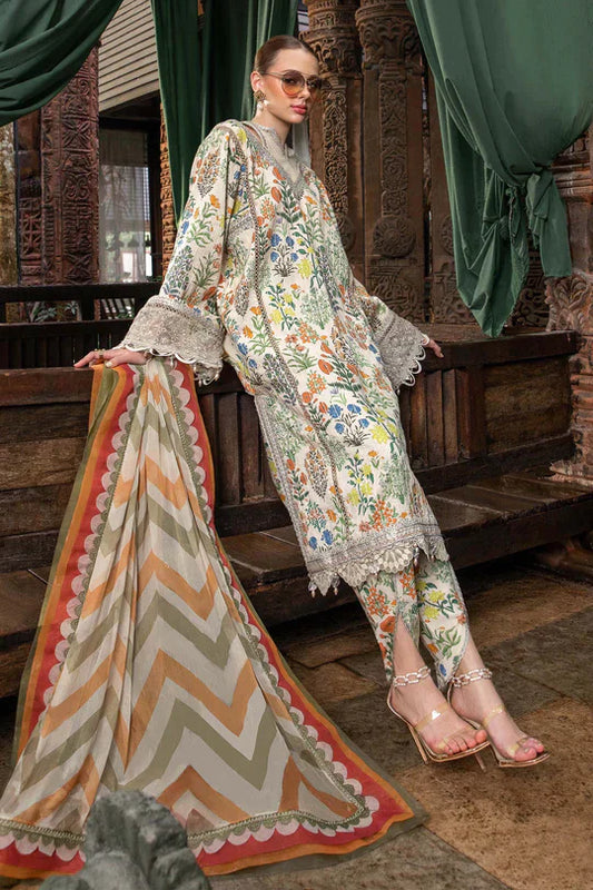 Digital Printed 3 Pcs Unstitched Suit