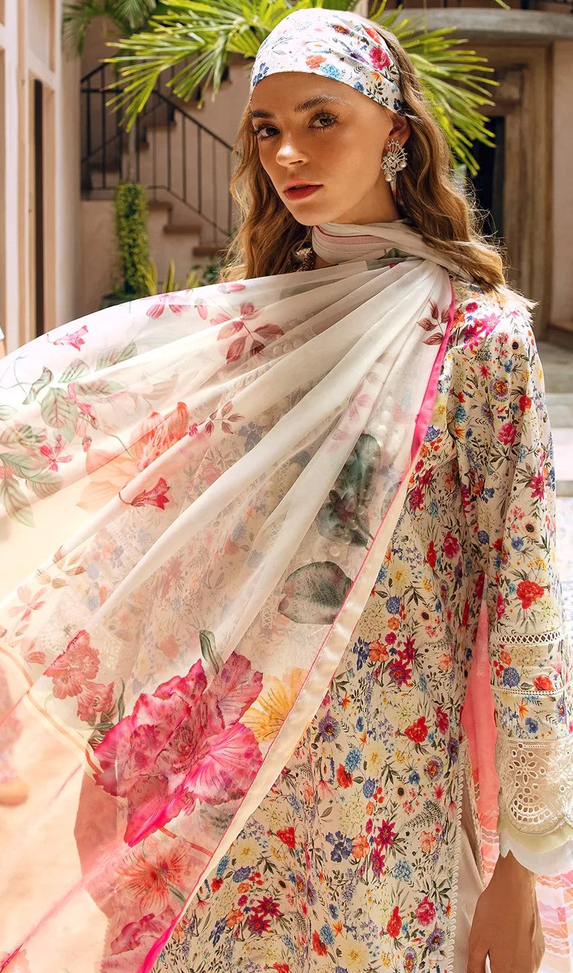 Digital Printed 3 pcs Swiss Lawn Collection - Unstitched